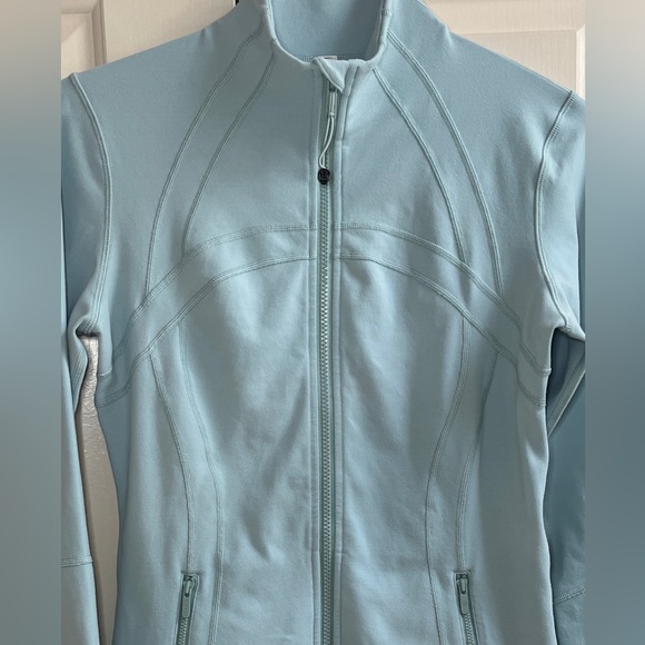 RARE!!🍒LULULEMON DEFINE Jacket sz 10 HAZY JADE Blue-Green *LUON ~ YUMMY COLOR! - Picture 2 of 9